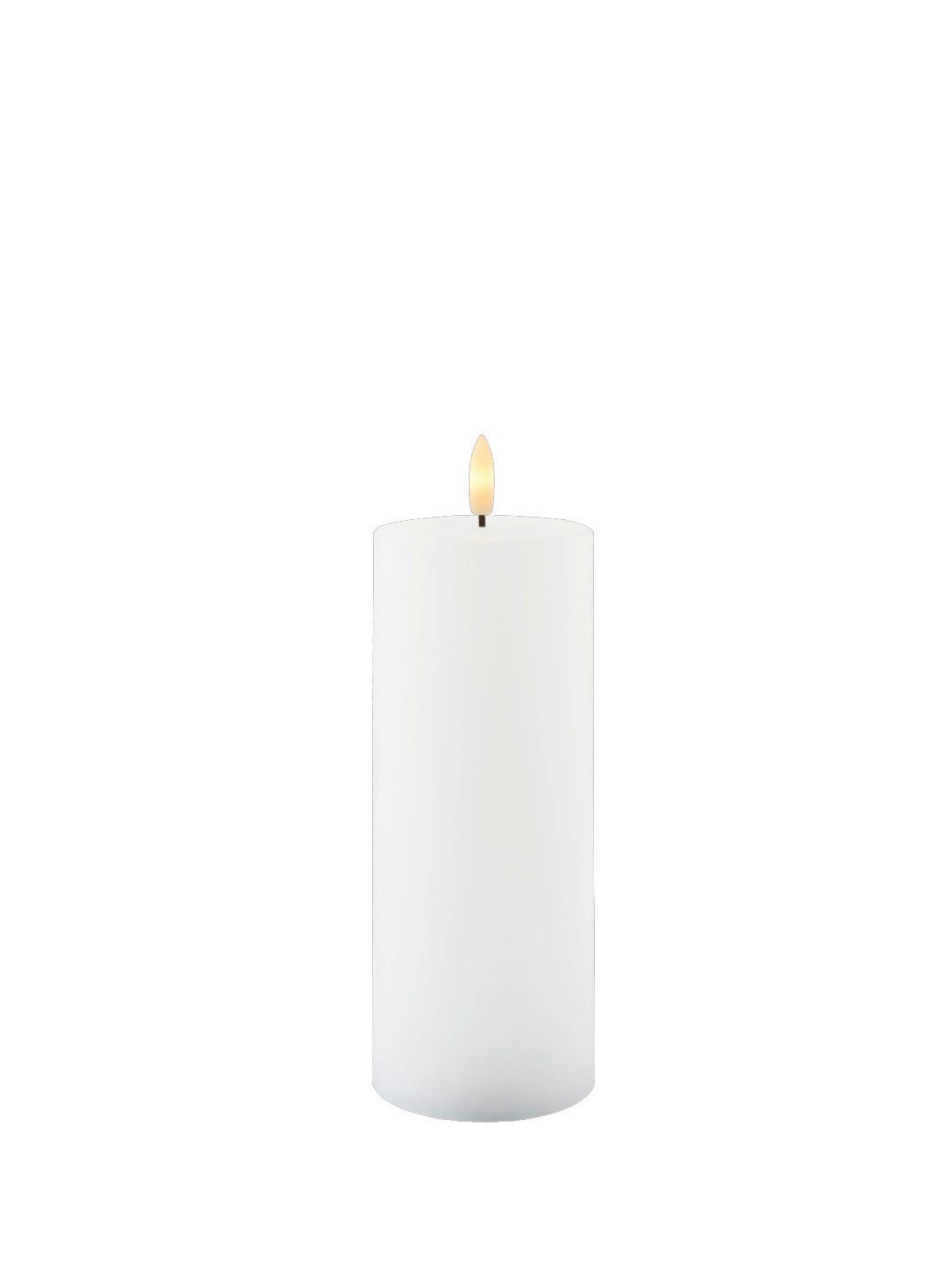 LED-KERZE - Weiß, Basics, Naturmaterialien (7,5/20cm)