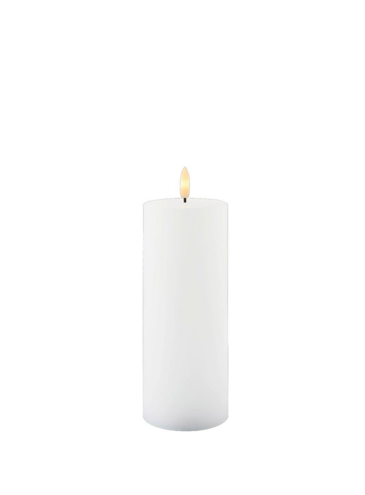 LED-KERZE  - Weiß, Basics, Naturmaterialien (7,5/20cm)