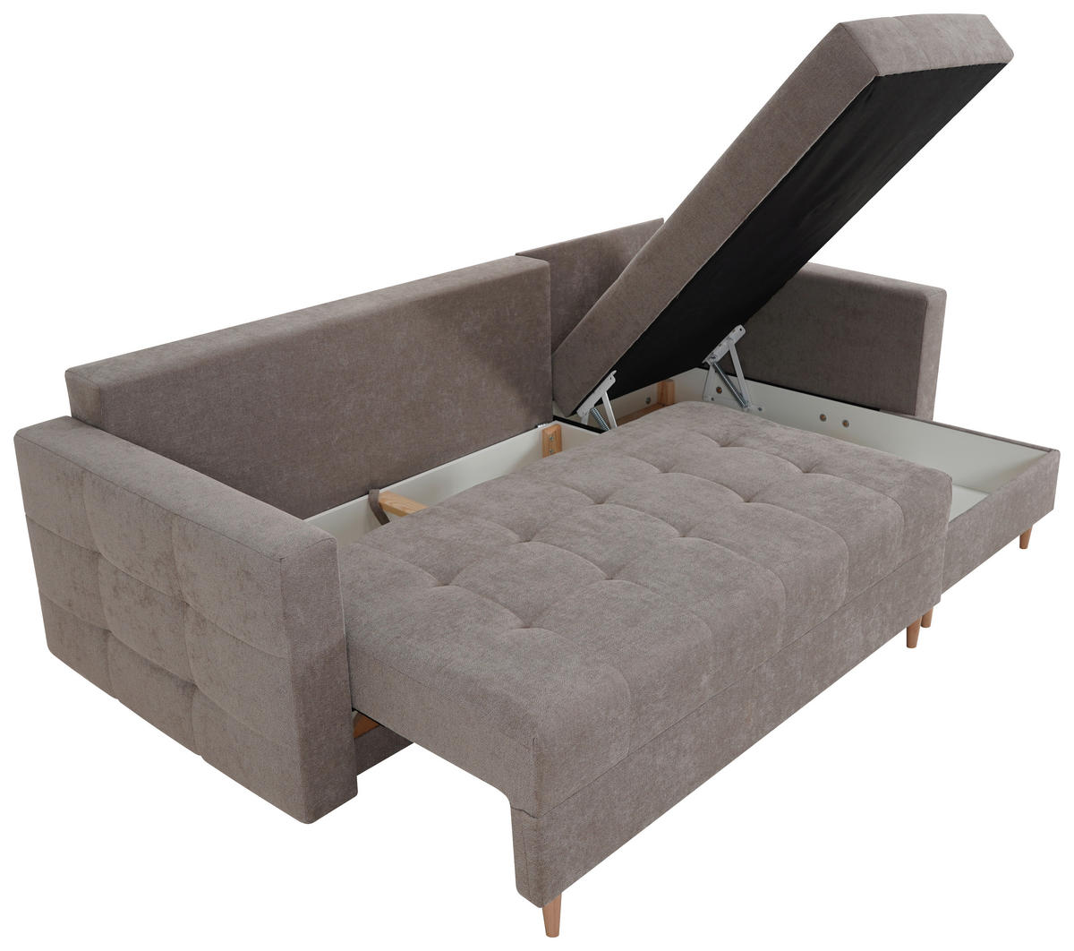 HÖRNSOFFA i ljusbrun  - ljusbrun, Design, textil (232/141cm) - MID.YOU