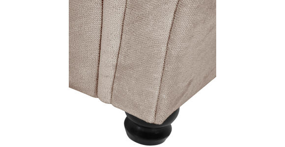 ECKSOFA Beige Plüsch Zierkissen, Rückenkissen, Rücken echt  - Dunkelbraun/Beige, KONVENTIONELL, Holz/Textil (190/288cm) - Carryhome