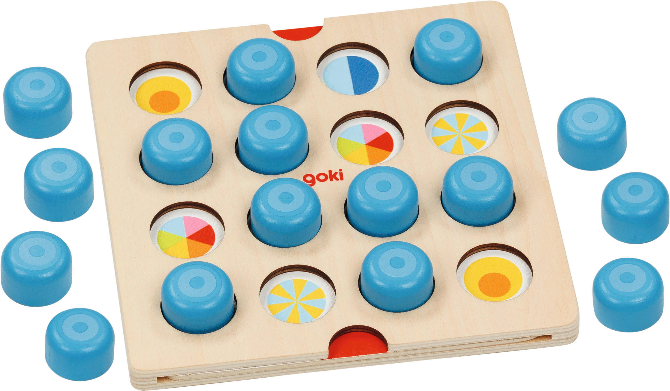 IGRA MEMORIJE - višebojna/plava, Osnovno, papir/karton (15,5/15,5cm) - Goki