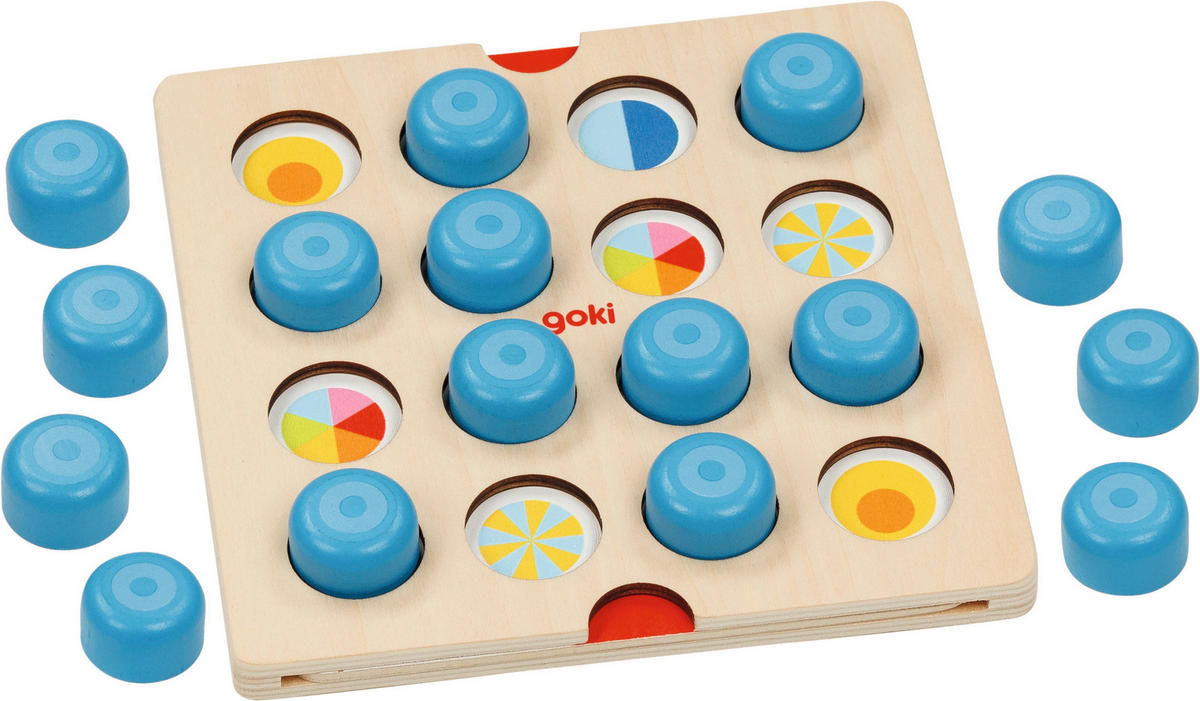 IGRA MEMORIJE - višebojna/plava, Osnovno, papir/karton (15,5/15,5cm) - Goki