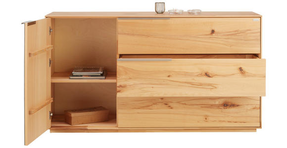 SIDEBOARD  in 150/82/42 cm  - Anthrazit/Buchefarben, Natur, Glas/Holz (150/82/42cm) - Valnatura