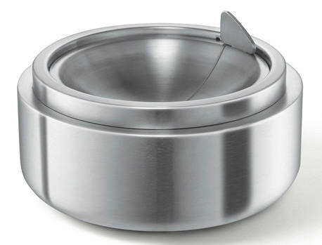 ASCHENBECHER - Edelstahlfarben, KONVENTIONELL, Metall (14/14/8cm) - Zack