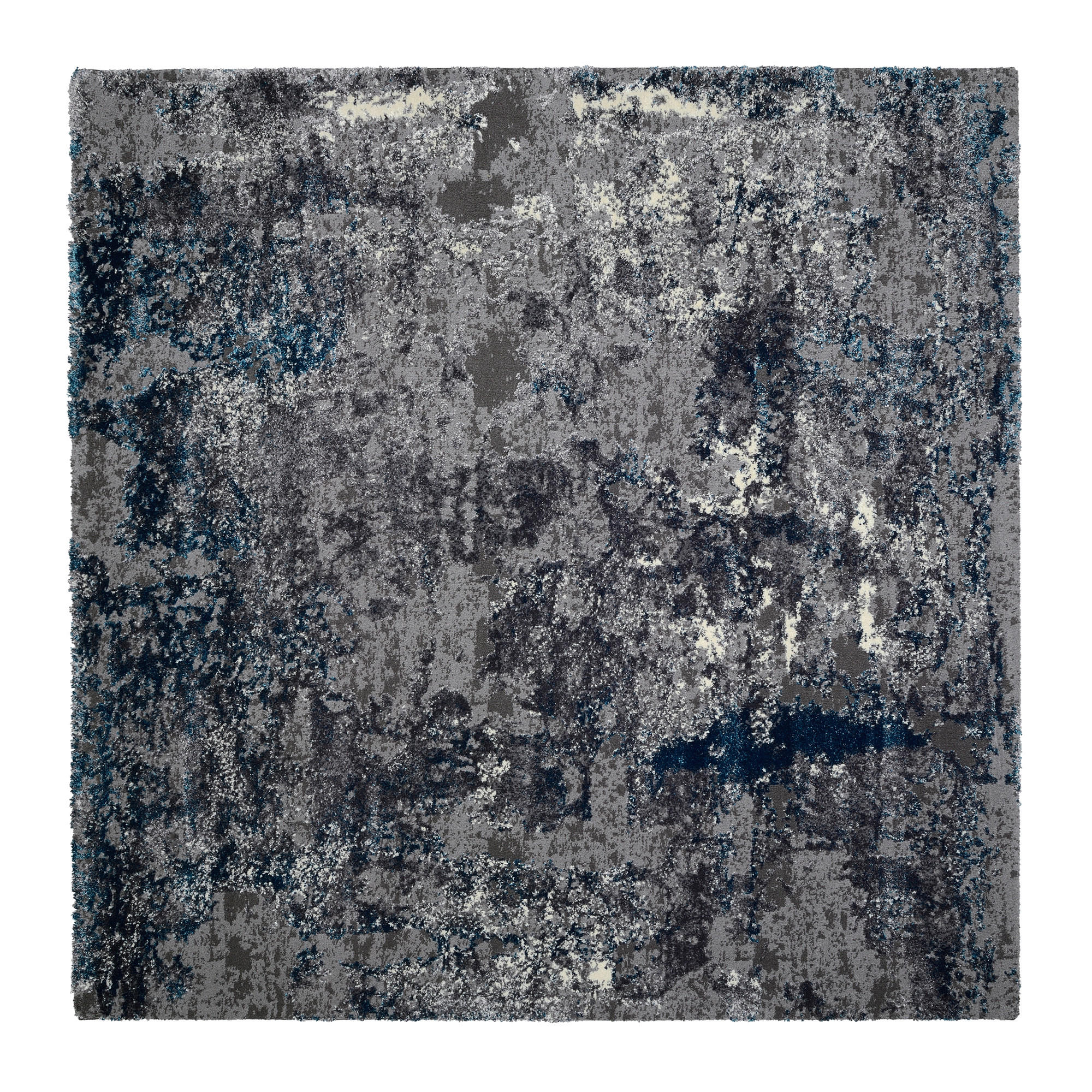 VINTAGE-TEPPICH 200/200 cm Timeline Quantum Grau, Petrol  - Petrol/Grau, Design, Textil (200/200cm) - Novel