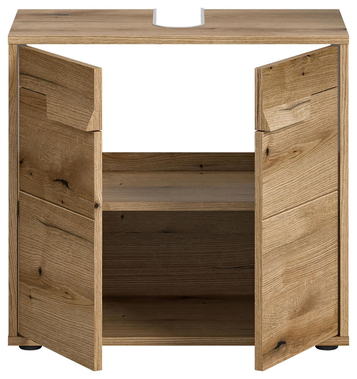 WASCHBECKENUNTERSCHRANK 64/60/34 cm  - Schwarz, MODERN, Holzwerkstoff (64/60/34cm) - MID.YOU