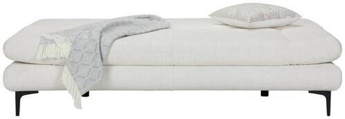 BÄDDSOFFA i flatväv vit  - vit/svart, Modern, textil (191/42-76/86cm) - MID.YOU