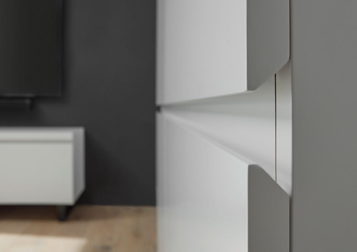 HIGHBOARD Austin  in 111/130/40 cm  - Schwarz/Weiß, Basics, Holzwerkstoff/Metall (111/130/40cm)