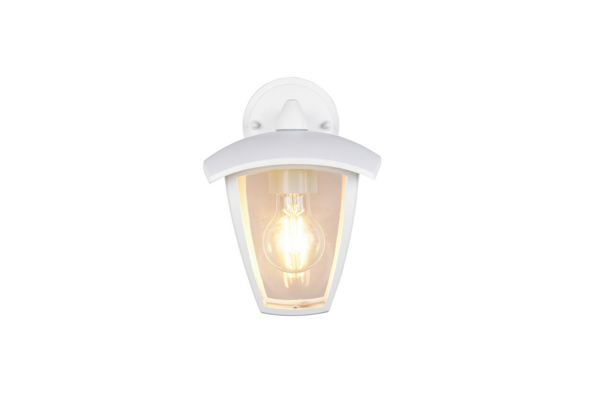 AUSSENWANDLEUCHTE Venta 17/24/20 cm  - Transparent/Weiß, KONVENTIONELL, Kunststoff/Metall (17/24/20cm) - Trio Leuchten