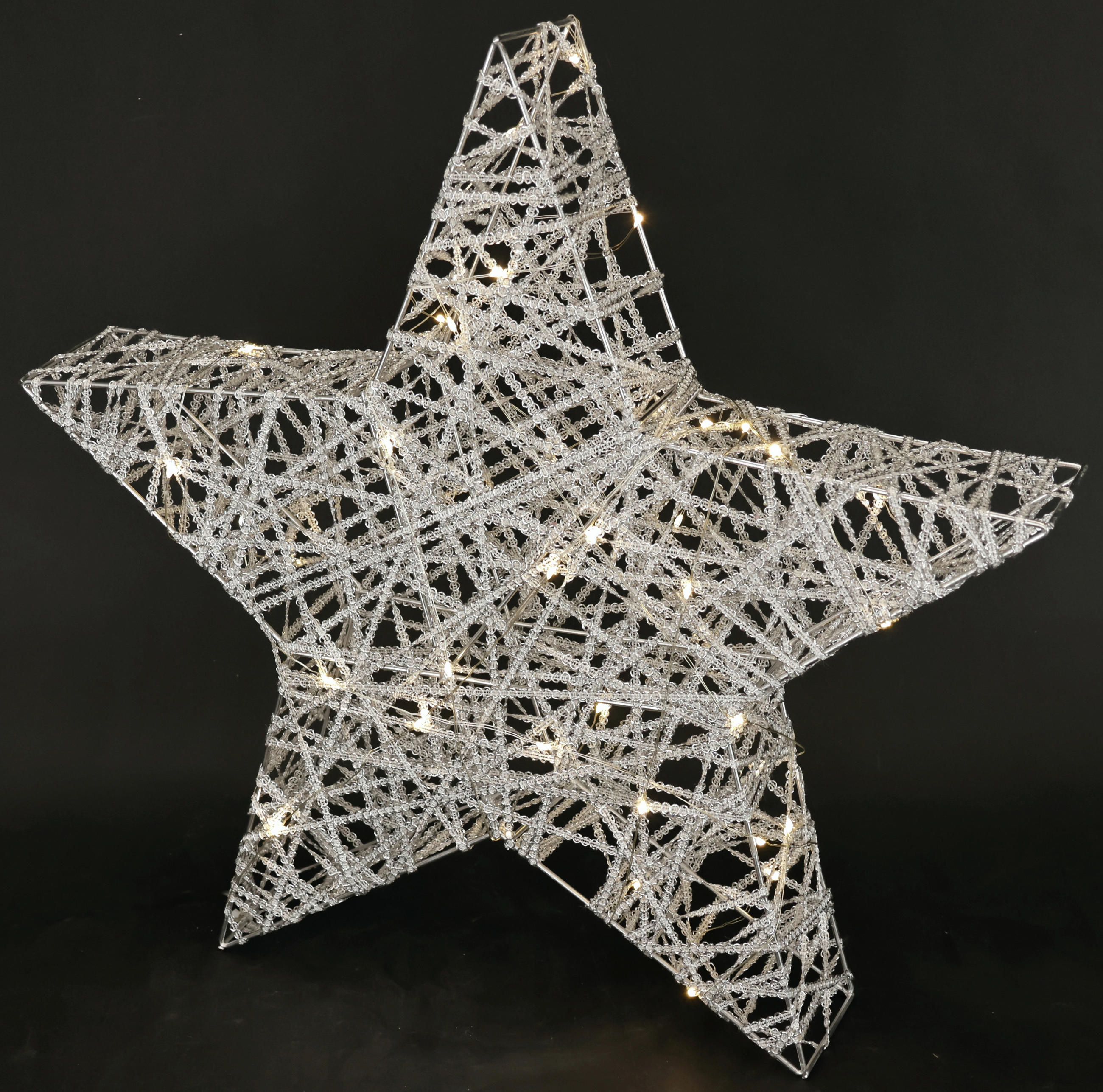 DEKOSTERN  - Silberfarben, Basics, Metall (45/45cm)