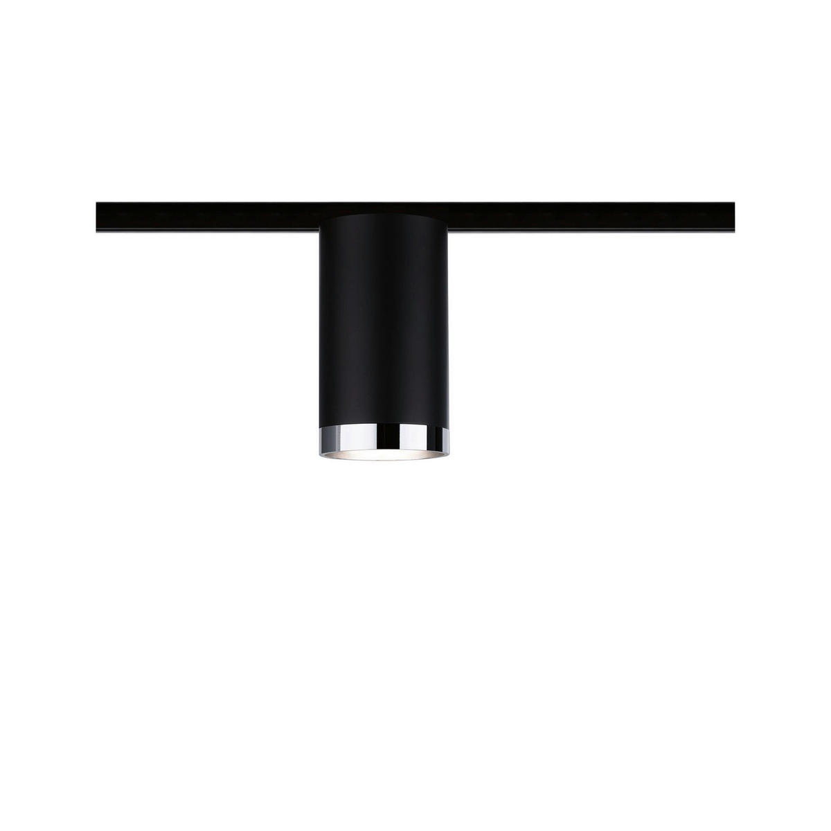 SCHIENENSYSTEM-STRAHLER Urail   - Chromfarben/Schwarz, Design, Kunststoff/Metall (11.2cm) - Paulmann