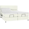 BOXSPRINGBETT 180/200 cm  in Weiss  - Chromfarben/Weiss, Konventionell, Kunststoff/Textil (180/200cm) - Voleo