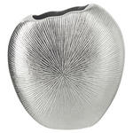 VASE 18 cm  - Silberfarben, Design, Metall (19/8/18cm) - Ambia Home