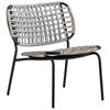 GARTENSTUHL Edelstahl Schwarz, Sandfarben  - Sandfarben/Schwarz, Basics, Textil/Metall (64/72/72cm) - Connubia 