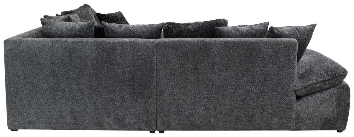 ECKSOFA Anthrazit  - Anthrazit/Schwarz, Trend, Textil (278/278cm) - MID.YOU