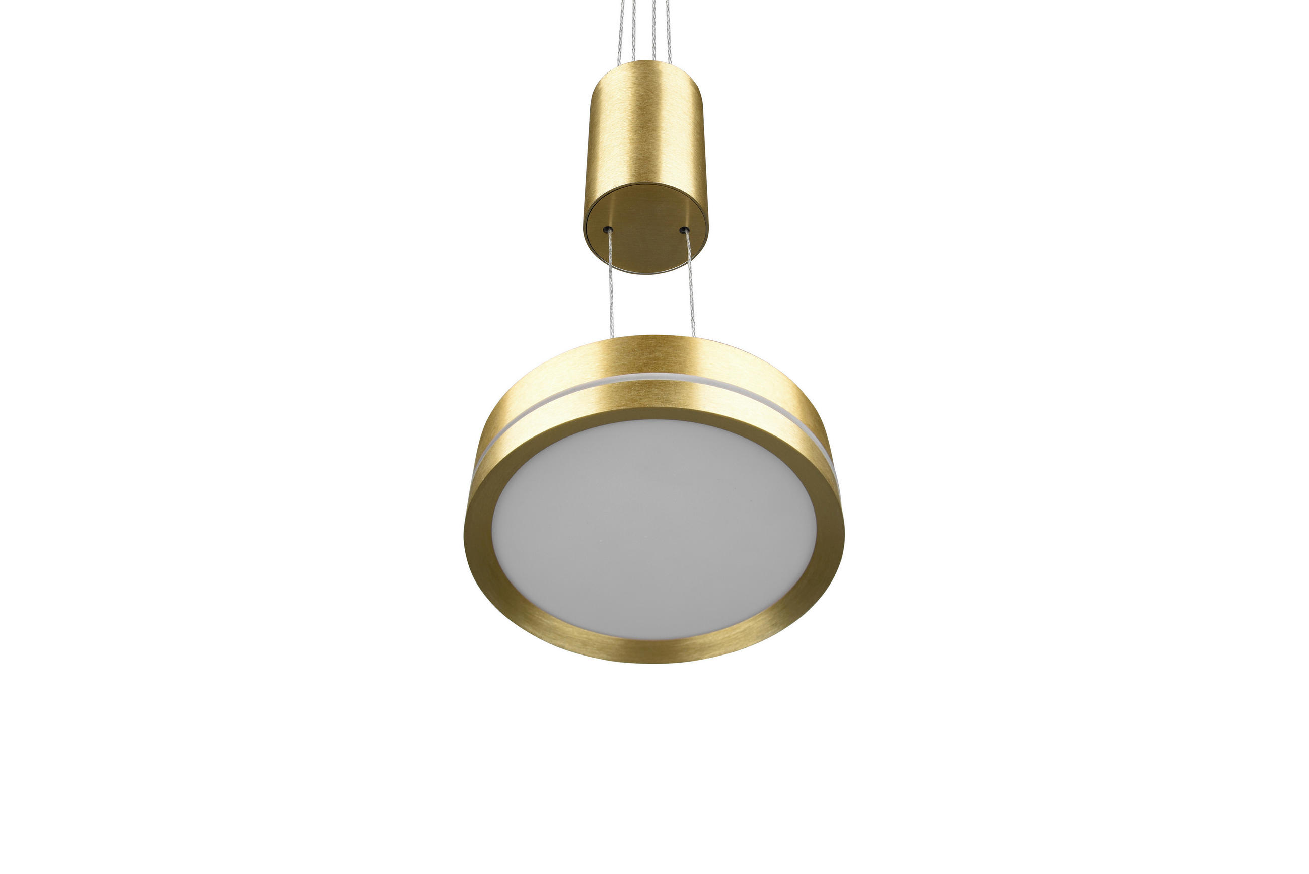 LED-HÄNGELEUCHTE 14/150 cm    - Messingfarben, Basics, Metall (14/150cm) - Trio Leuchten