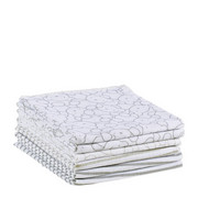 STOFFWINDEL - Taupe/Weiß, Basics, Textil (75/75cm) - MY BABY LOU