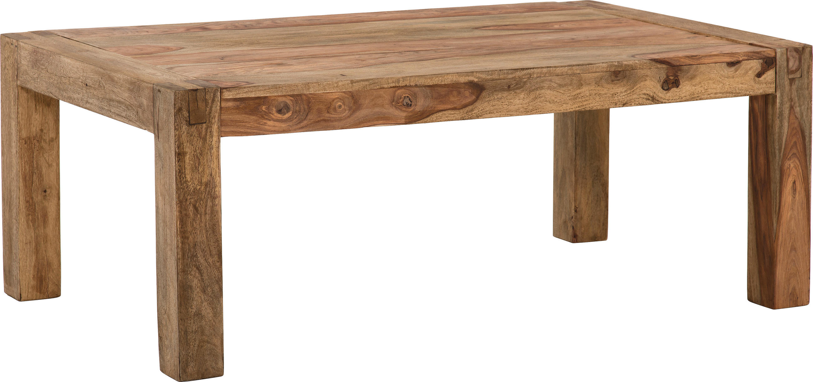 COUCHTISCH Sheesham massiv rechteckig Naturfarben - Naturfarben, LIFESTYLE, Holz (120/70/45cm) - Landscape