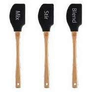 SET KUHINJSKIH POMAGALA Essentials  - prirodne boje/crna, Basics, drvo/plastika