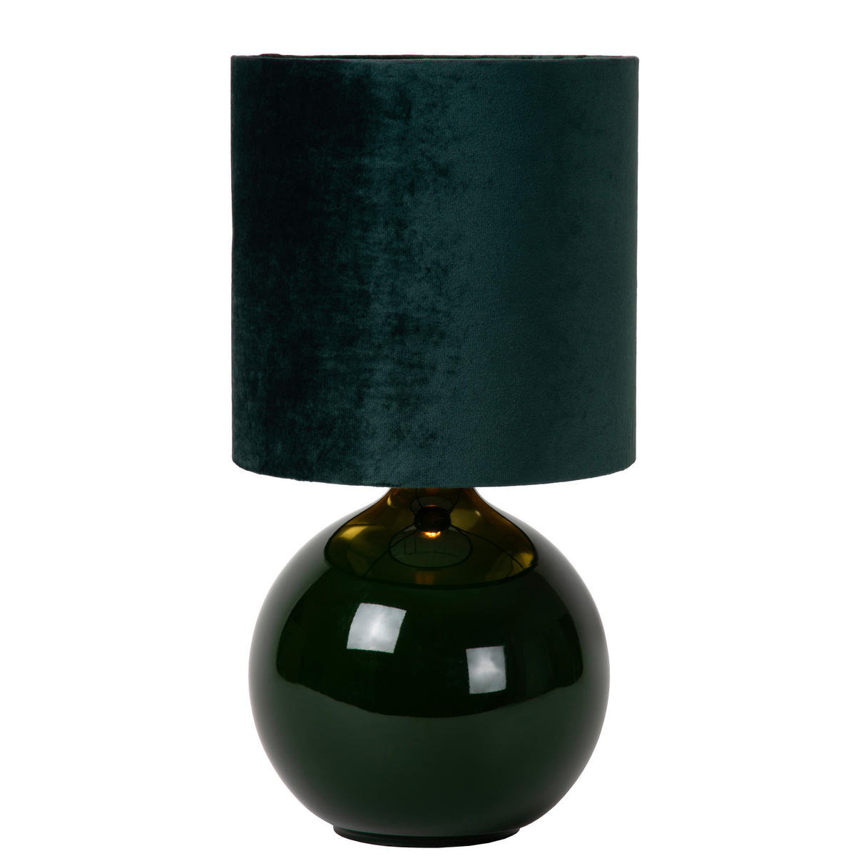 TISCHLEUCHTE 24/24/47 cm   - Grün, LIFESTYLE, Glas (24/24/47cm) - Lucide