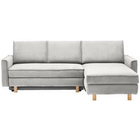 ECKSOFA in Chenille Ecru  237/170 cm  - Ecru/Eichefarben, KONVENTIONELL, Holz/Textil (237/170cm) - Sedda