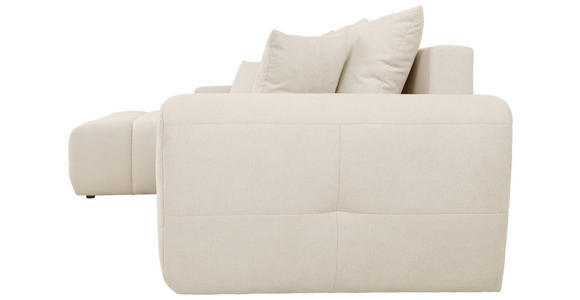 ECKSOFA in Velours Beige  - Beige/Schwarz, KONVENTIONELL, Kunststoff/Textil (168/298cm) - Carryhome