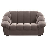 2-SITZER-SOFA Chenille Braun  - Schwarz/Braun, KONVENTIONELL, Kunststoff/Textil (163/88/104cm) - Welnova