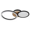LED-DECKENLEUCHTE SID 51,5/30/10,5 cm   - Dunkelbraun/Schwarz, Design, Holzwerkstoff/Kunststoff (51,5/30/10,5cm) - Globo
