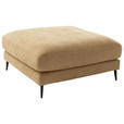 ECKSOFA in Flachgewebe Gelb  177/253 cm  - Gelb/Schwarz, Design, Textil/Metall (177/253cm) - Dieter Knoll