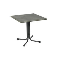 GARTENKLAPPTISCH Metall, Holzwerkstoff Anthrazit, Grau quadratisch  - Anthrazit/Grau, Basics, Holzwerkstoff/Metall (80/80/72cm) - Gardenson