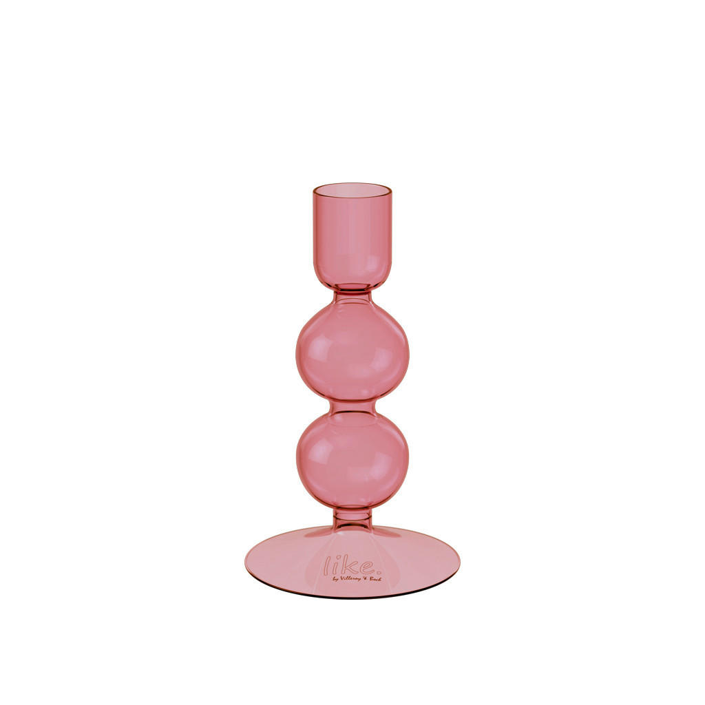 KERZENHALTER - Altrosa, KONVENTIONELL, Glas (7,5/7,5/13,5cm) - like.Villeroy & Boch