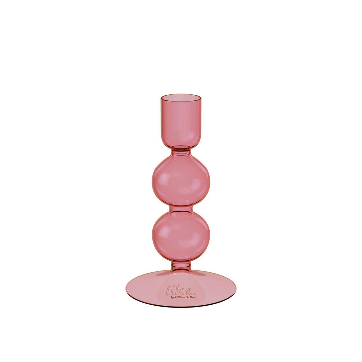KERZENHALTER - Altrosa, KONVENTIONELL, Glas (7,5/7,5/13,5cm) - like.Villeroy & Boch