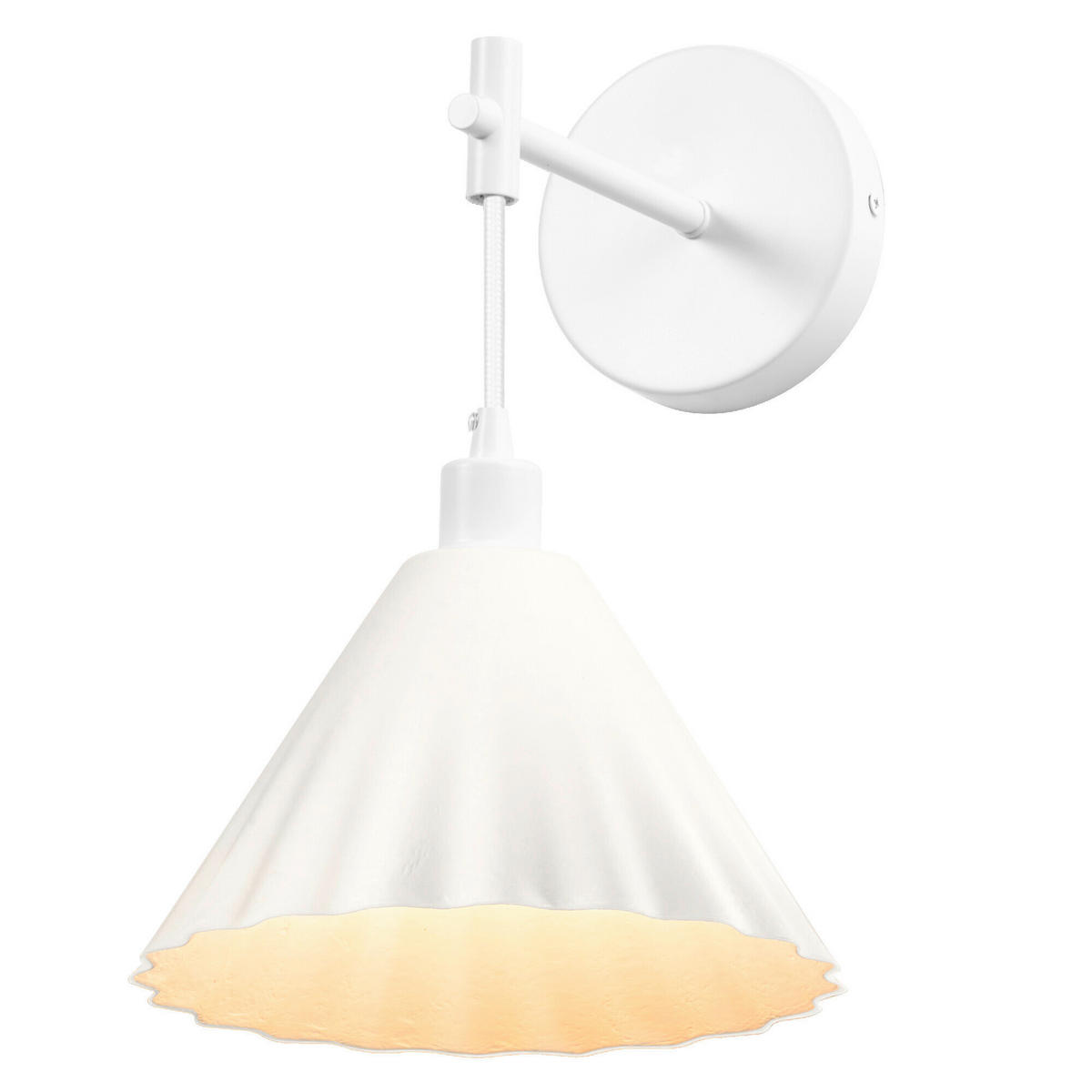 WANDLEUCHTE 21.8/26.2/33 cm   - Basics, Papier/Metall (21.8/26.2/33cm) - Osram