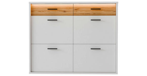 HÄNGESCHUHSCHRANK 125/101/37 cm  - Eichefarben/Anthrazit, Design, Holzwerkstoff/Metall (125/101/37cm) - Xora