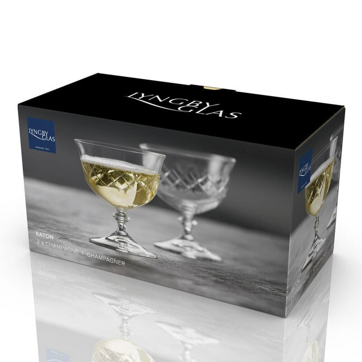 CHAMPAGNEGLAS 2 delar  - Basics, glas