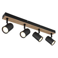 STRAHLER 55,5/6/13,5 cm   - Schwarz, Basics, Holz/Metall (55,5/6/13,5cm) - Novel