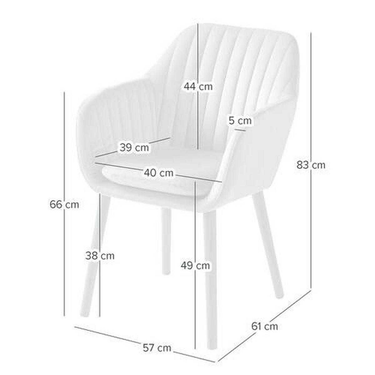 ARMLEHNSTUHL in Holz, Textil Eichefarben, Currygelb  - Currygelb/Eichefarben, MODERN, Holz/Textil (57/83/61cm) - home24