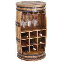 BAR Mangoholz massiv Naturfarben  - Naturfarben, Trend, Holz/Metall (50/90/50cm) - Landscape