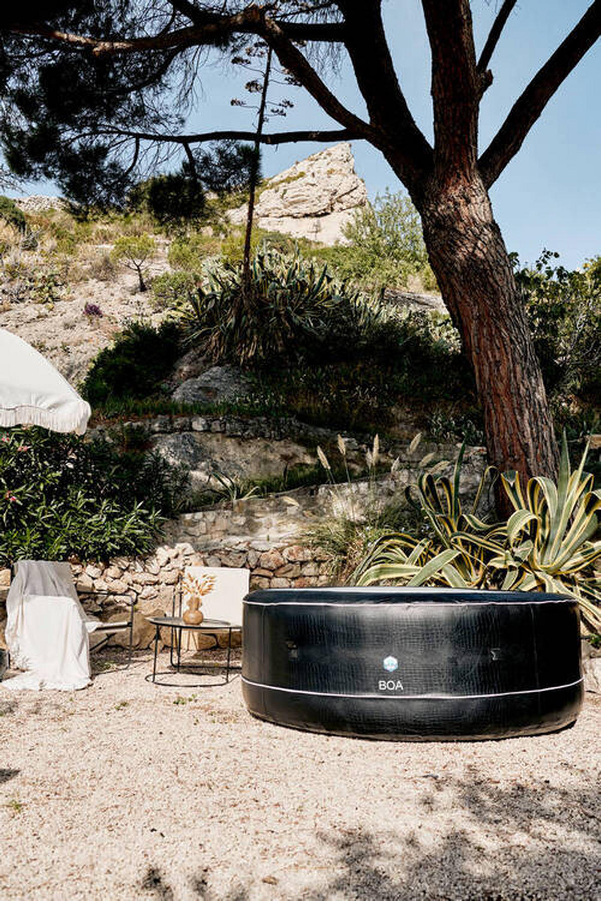 WHIRLPOOL 195/70 cm  - Schwarz/Grau, Basics, Kunststoff/Metall (195/70cm)