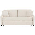SCHLAFSOFA Webstoff Creme  - Creme/Schwarz, Design, Kunststoff/Textil (186/83/100cm) - Xora