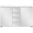 ANRICHTE in Weiß - Alufarben/Weiß, Design, Glas/Holzwerkstoff (130/83/41cm) - Carryhome ANRICHTE in Weiß - Alufarben/Weiß, Design, Glas/Holzwerkstoff (130/83/41cm) - Carryhome