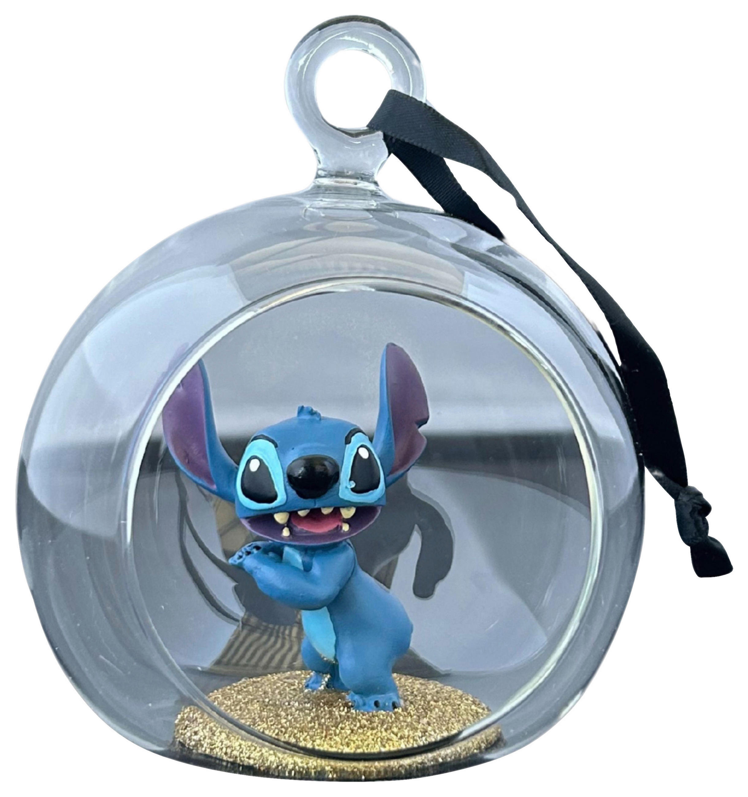 CHRISTBAUMANHÄNGER Stitch  - Multicolor, Design, Glas (11.3cm) - Disney