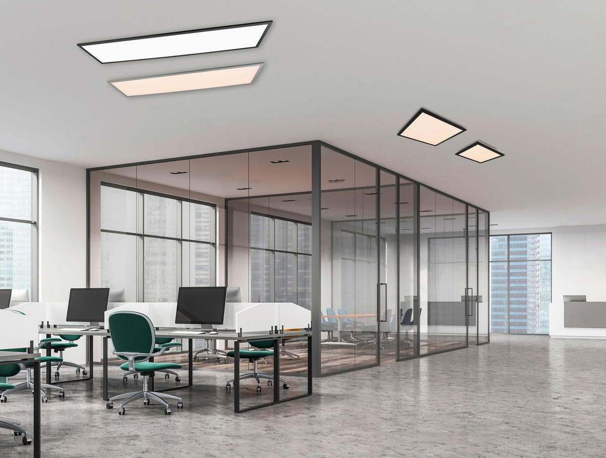 LED-DECKENLEUCHTE 33,5 W    119,5/29,5/5 cm  - Schwarz, Basics, Metall (119,5/29,5/5cm)
