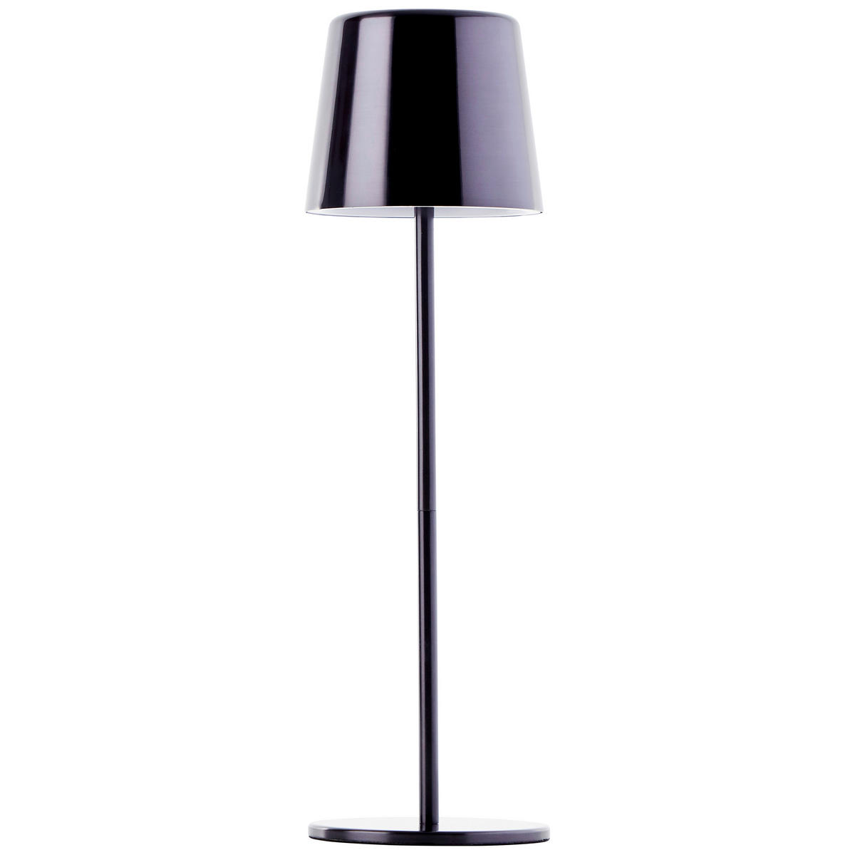 STOLNA PUNJIVA SVJETILJKA  - crni krom, Basics, metal (11/37/11cm)