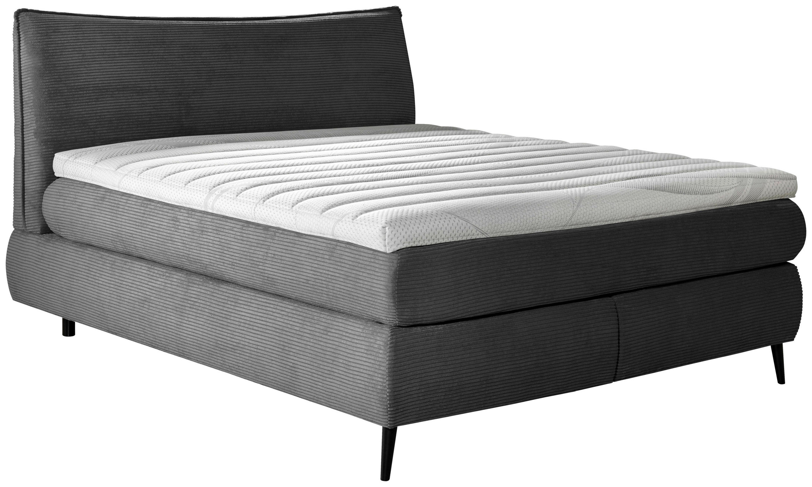 BOXSPRINGBETT 180/200 cm  in Schwarz  - Schwarz, Trend, Holz/Textil (180/200cm) - Esposa