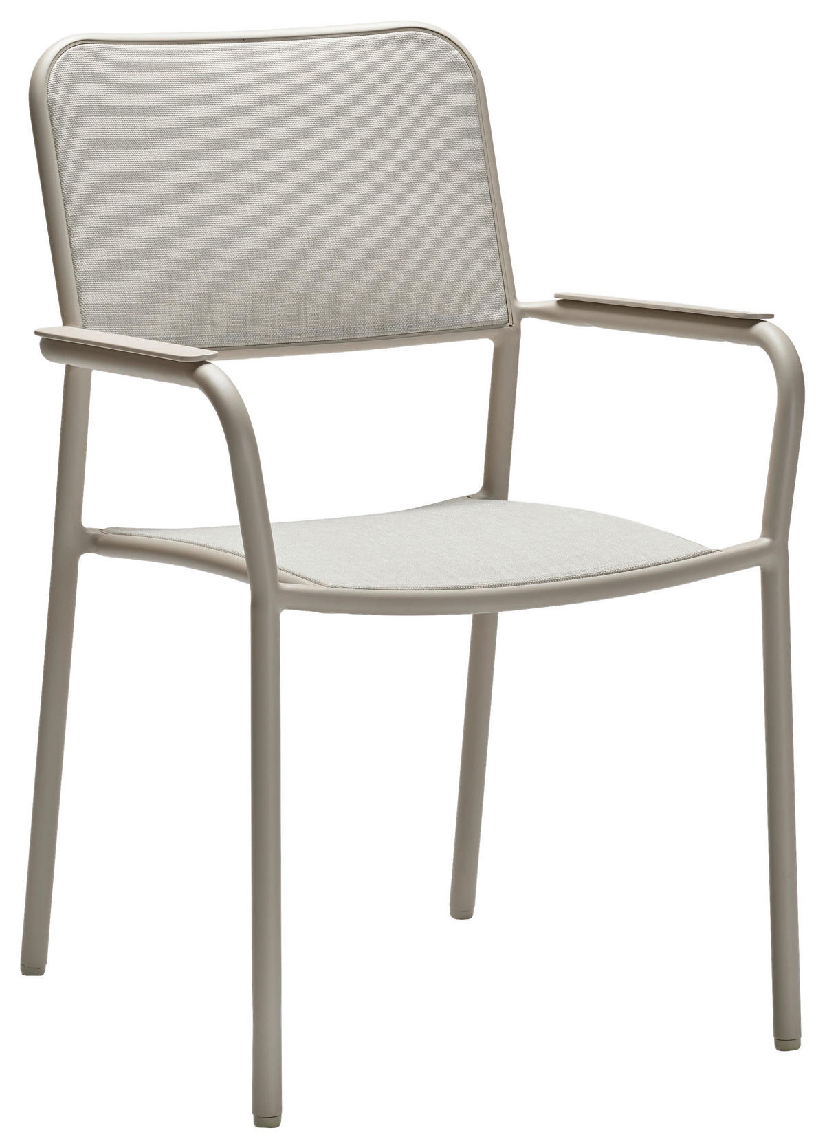 STAPELSESSEL Aluminium Greige  - Greige, Basics, Textil/Metall (59/89/61cm) - Stern