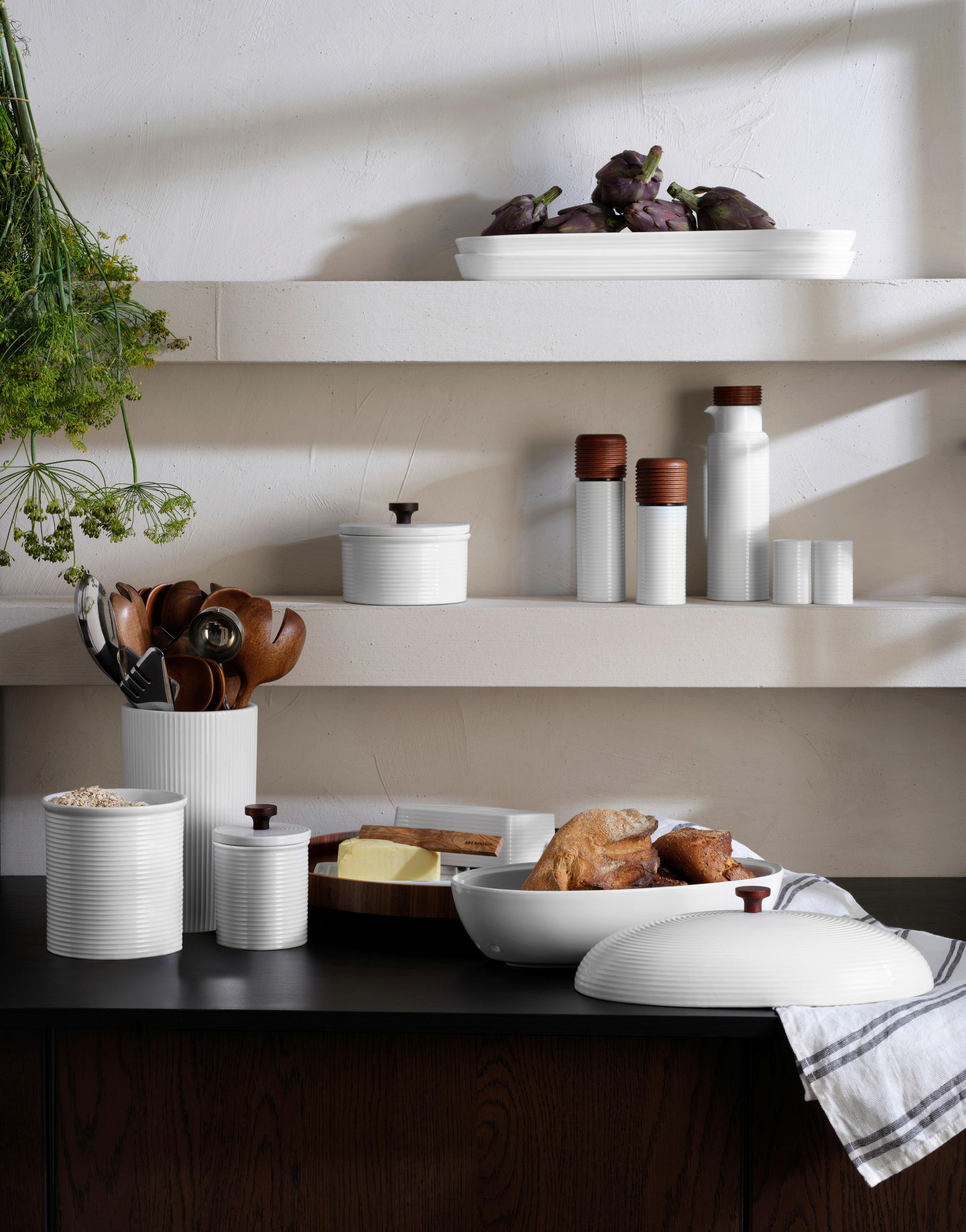 BROTTOPF - Weiß, KONVENTIONELL, Keramik (32/16,5/18cm) - ASA