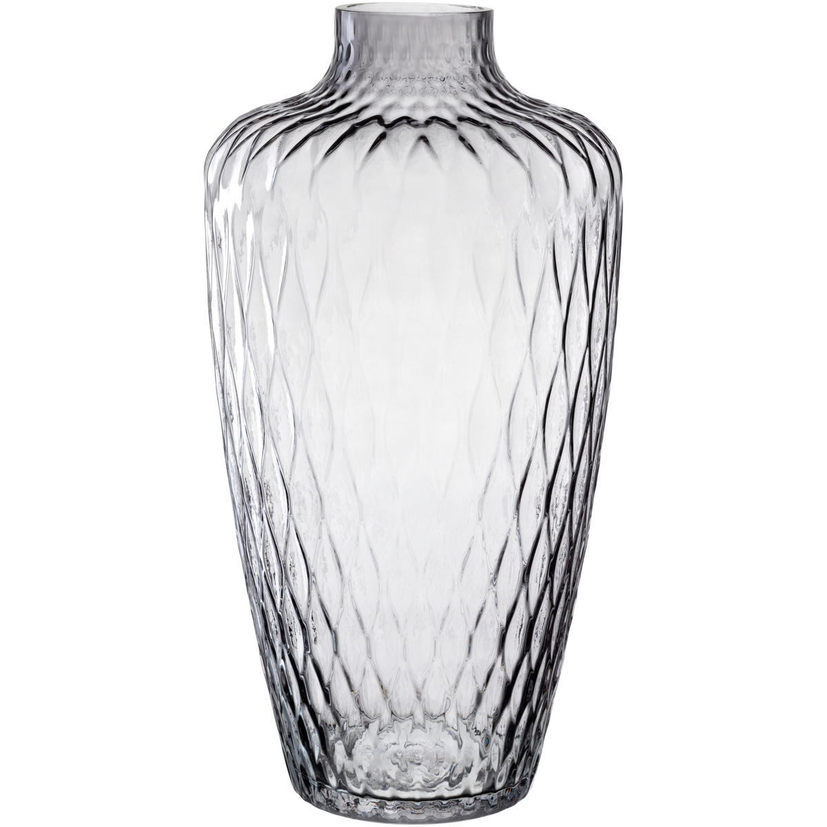 VASE  - Grau, Basics, Glas (20/38/20cm) - Leonardo