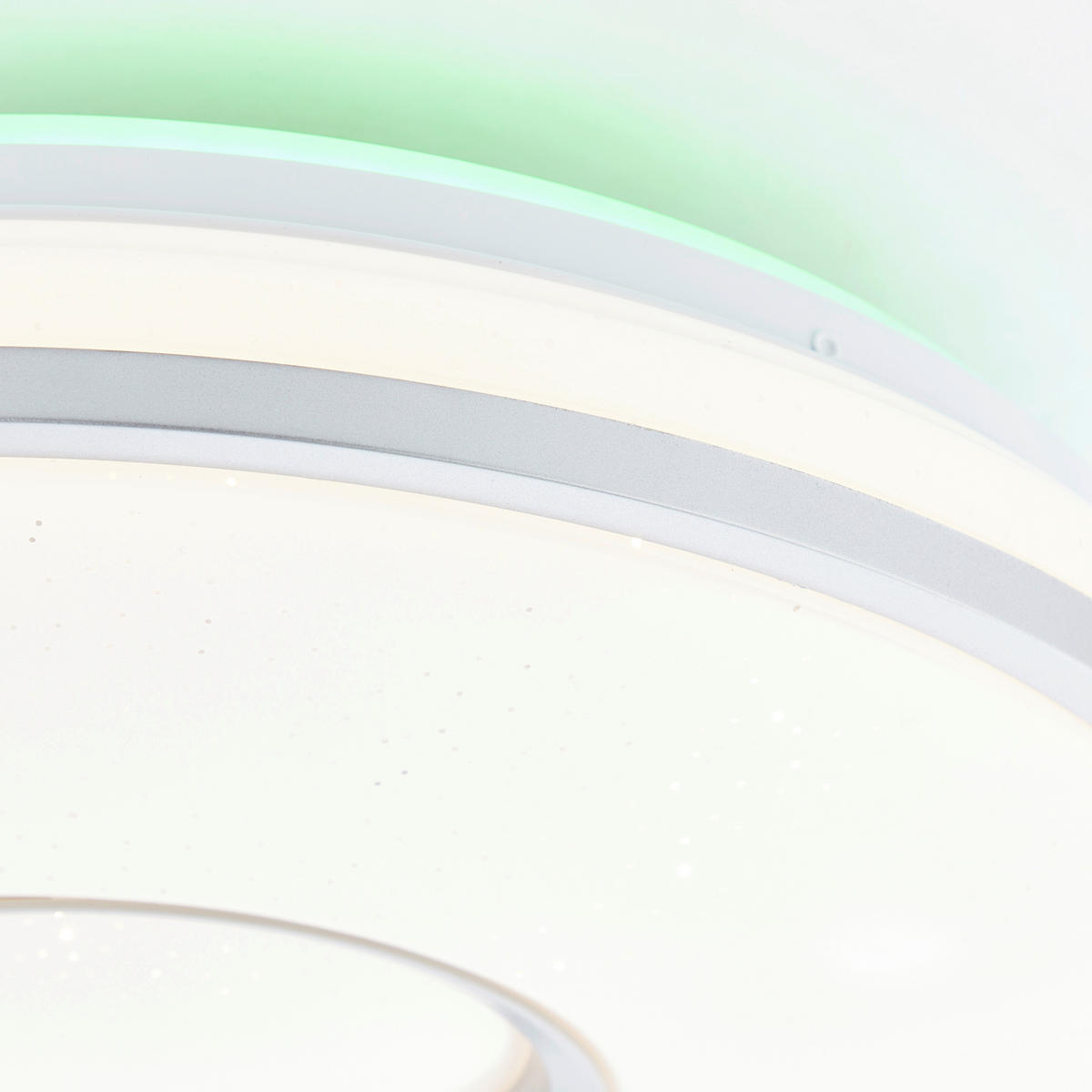 LED-DECKENLEUCHTE  39/10,3 cm    - Weiss/Silberfarben, Design, Kunststoff/Metall (39/10,3cm) - Brilliant