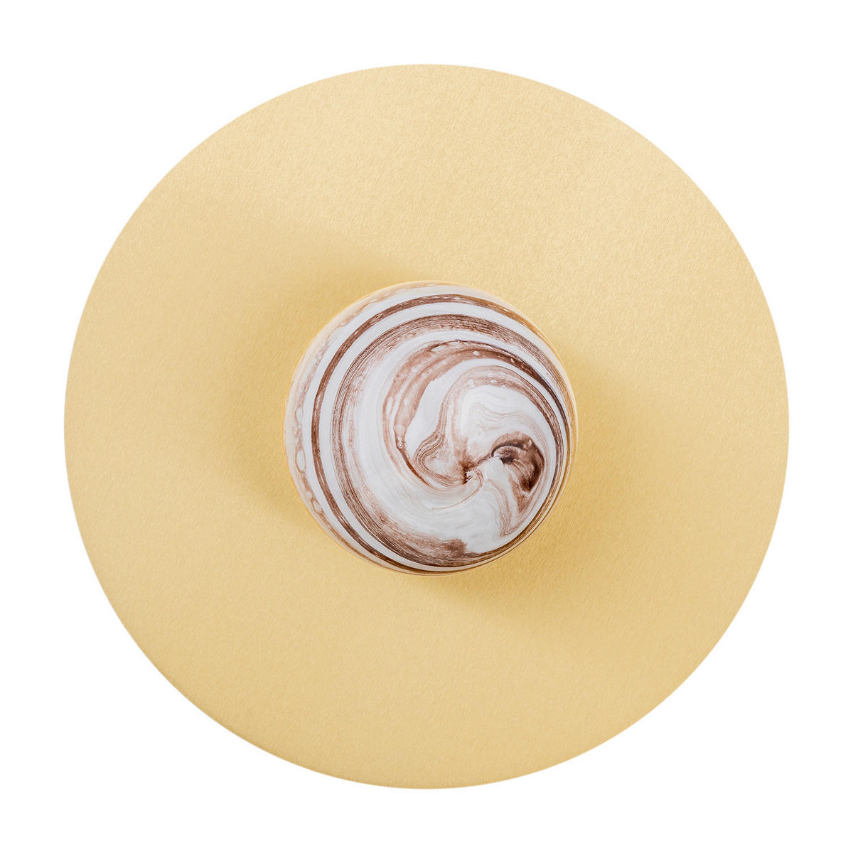 WANDLEUCHTE 15/30/30 cm   - Messingfarben/Alabasterfarben, KONVENTIONELL, Glas/Metall (15/30/30cm)